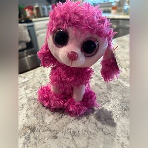 ty beanie boo Patsy Pink Poodle Dog NWT